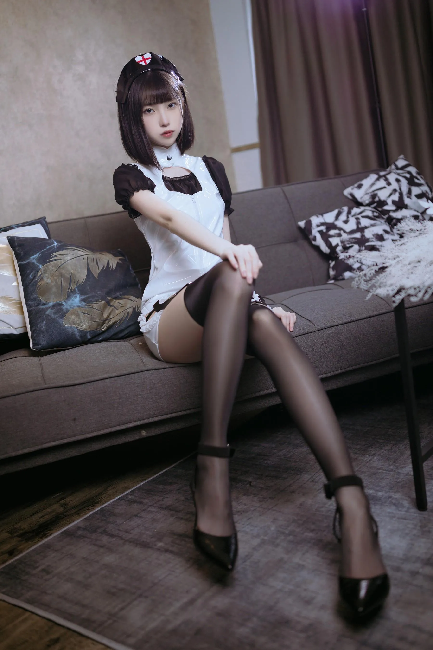 许岚LAN – NO.26 黑丝护士 [41P]插图9